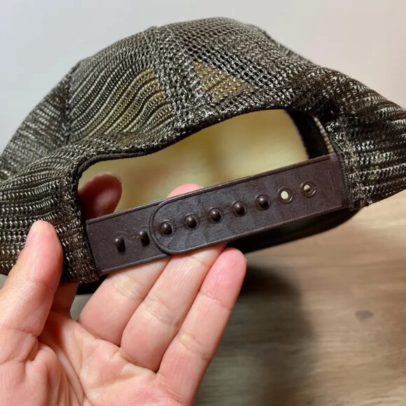 Vintage Trucker Hat “Instant Idiot Just Add Alcohol!” Brown & White Foam Mesh Ad - Picture 2 of 8